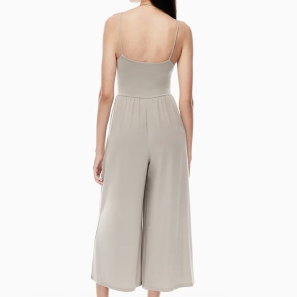 Aritzia Wilfred Market Wide Leg‎ Jumpsuit Basalt Gray S - Picture 3 of 8
